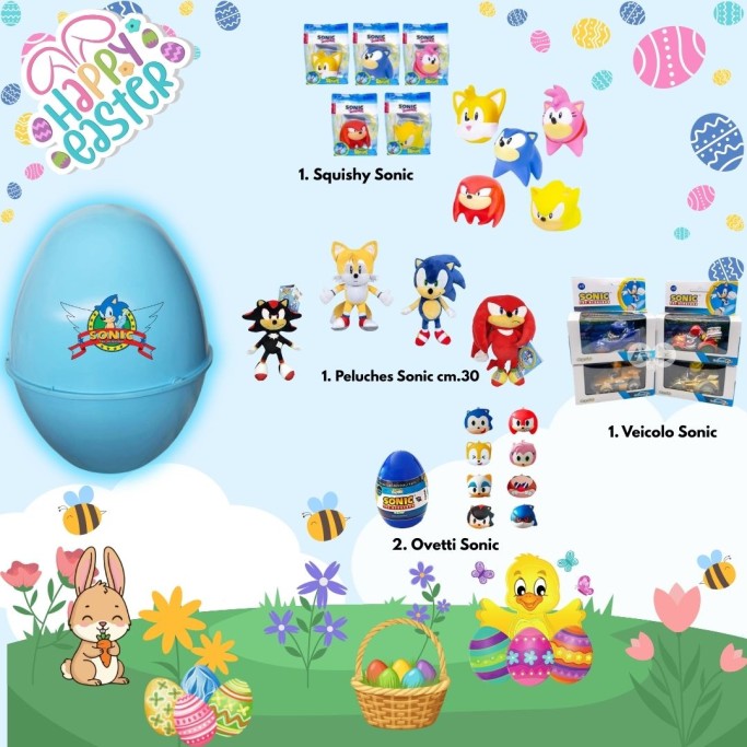 Uovo di Pasqua Giocattoli Sonic Pasqualone,
