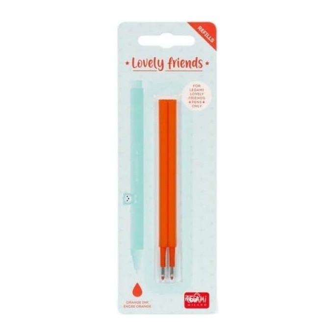 Legami, Set 2 Refills per Penna Gel, Lovely Friends
