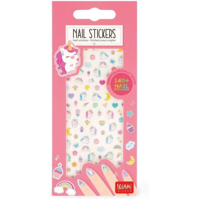 Legami, Adesivi per Unghie Magic Unicorno, Nail Stickers