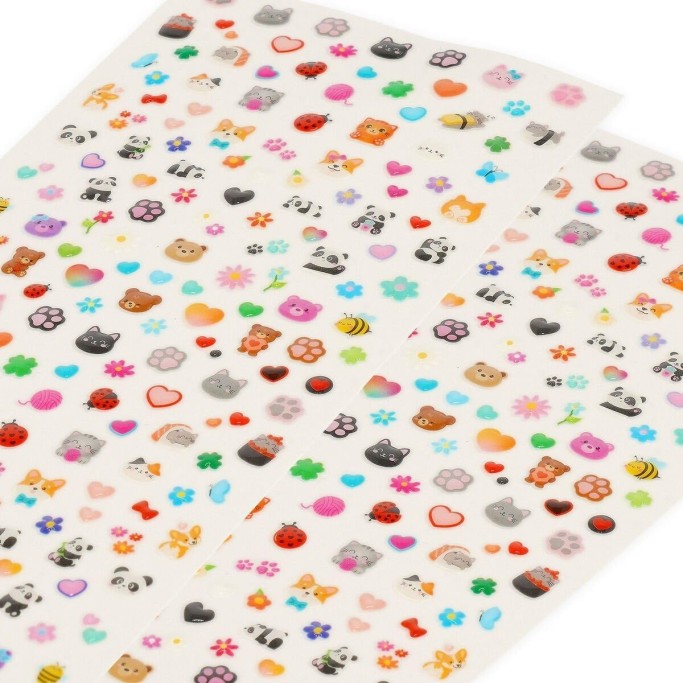 Legami, Adesivi per Unghie Cute Animals, Nail Stickers, Panda