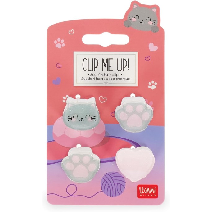 Legami, Set di 4 Mini Mollette per Capelli Clip Me Up!