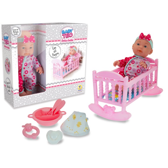 BABY TEO, PLAY SET BAMBOLOTTO VINILE CON CULLA
