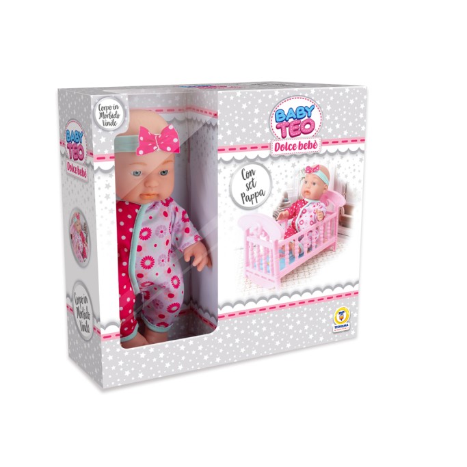 BABY TEO, PLAY SET BAMBOLOTTO VINILE CON CULLA