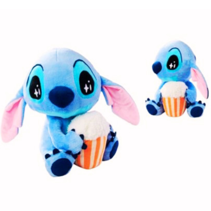 STITCH con Pop Corn Peluche 25cm