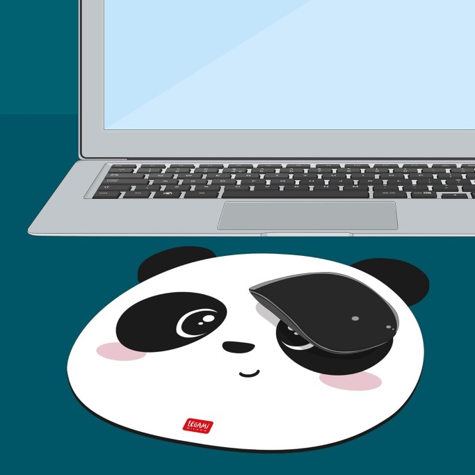 Legami, Tappetino per Mouse, Mousepad con Superficie Antipolvere e Antiriflesso, tema Panda