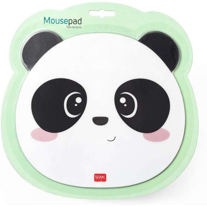 Legami, Tappetino per Mouse, Mousepad con Superficie Antipolvere e Antiriflesso, tema Panda