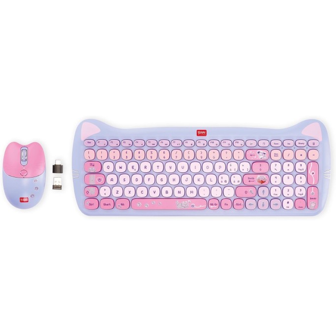 Legami, Set Tastiera con 15 Tasti Multimediali, tema Kitty