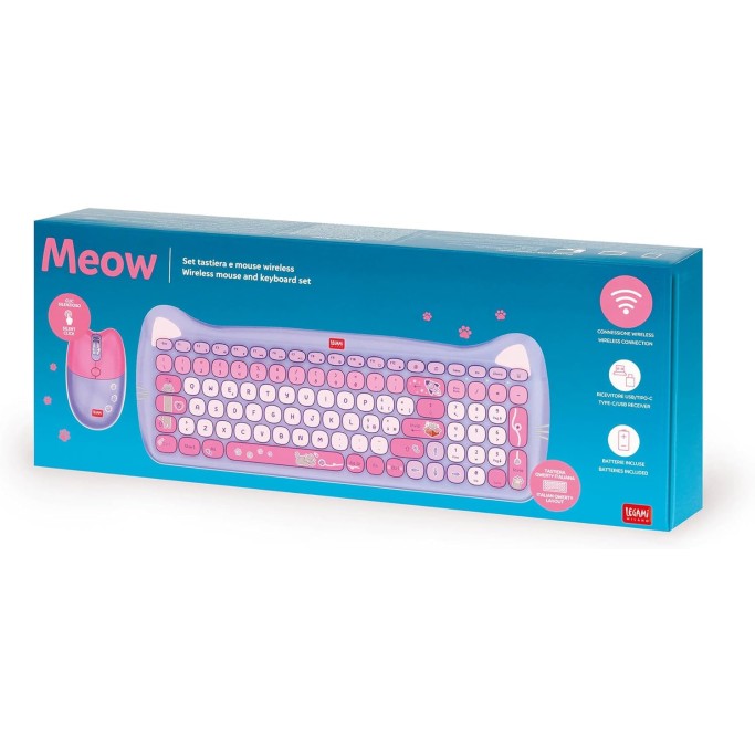 Legami, Set Tastiera con 15 Tasti Multimediali, tema Kitty