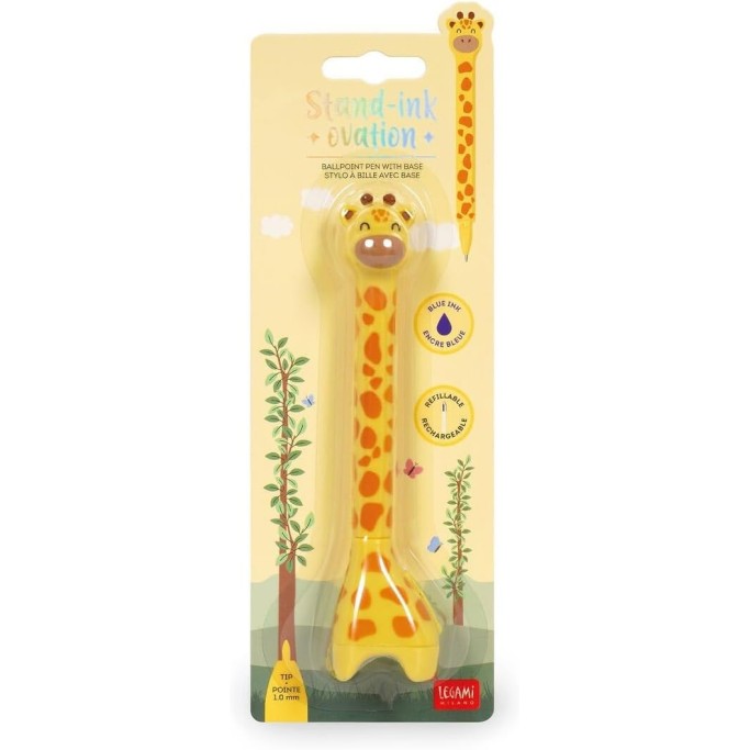 Legami, Penna a Sfera Giraffe con Base, Giraffa