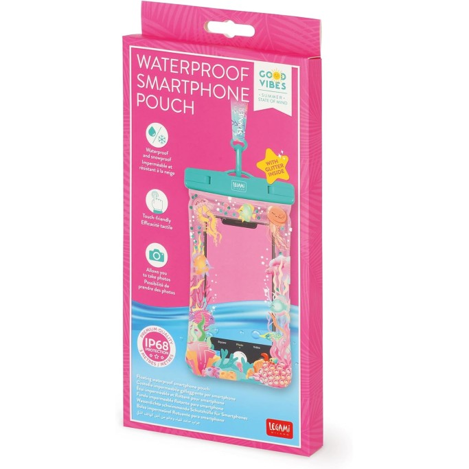 Legami, Custodia Impermeabile Cellulare, Galleggiante per Smartphone, Waterproof Pouch