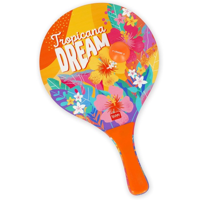 Legami, Racchette da Spiaggia, 2 Racchette e 3 Palline, Tropicana Dream