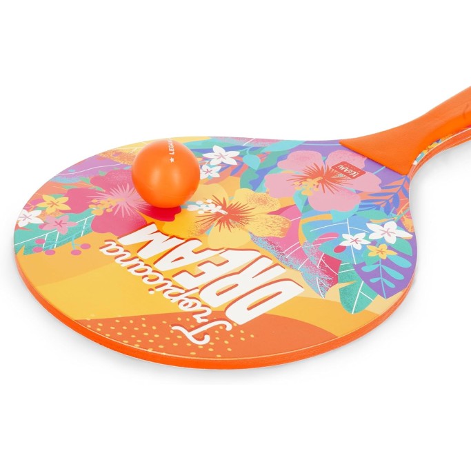 Legami, Racchette da Spiaggia, 2 Racchette e 3 Palline, Tropicana Dream