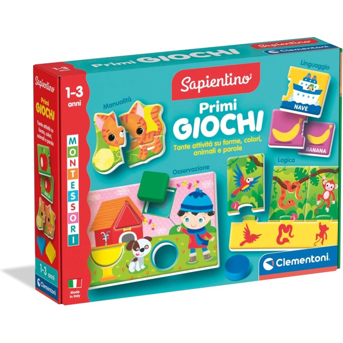 Clementoni Sapientino Montessori, Primi Giochi