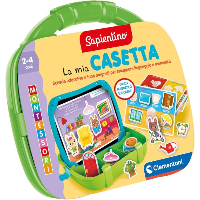 Clementoni Sapientino Montessori, Valigetta Magnetica La Mia Casetta