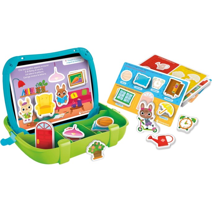 Clementoni Sapientino Montessori, Valigetta Magnetica La Mia Casetta