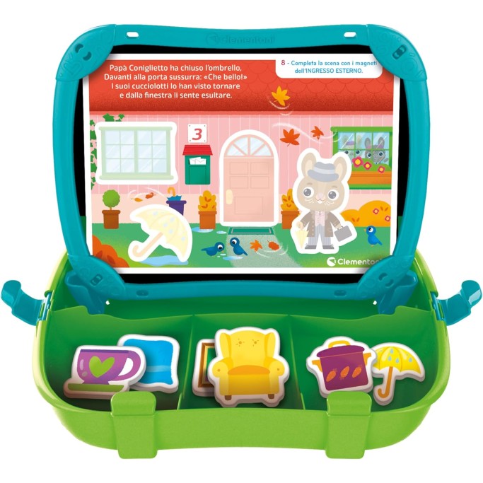 Clementoni Sapientino Montessori, Valigetta Magnetica La Mia Casetta