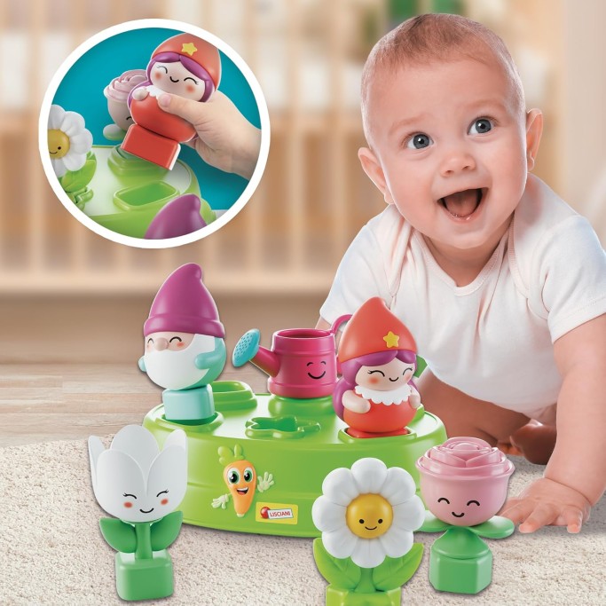 Lisciani Giochi, Carotina Baby Edu shapes, Gnome and flowers