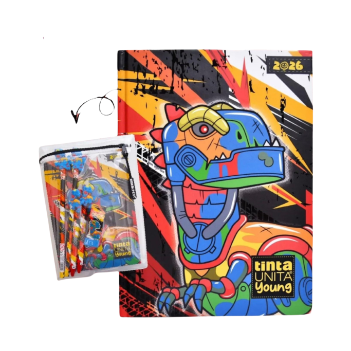 Tinta Unita Young Boy Diario scolastico datato 2025/2026 + Accessori
