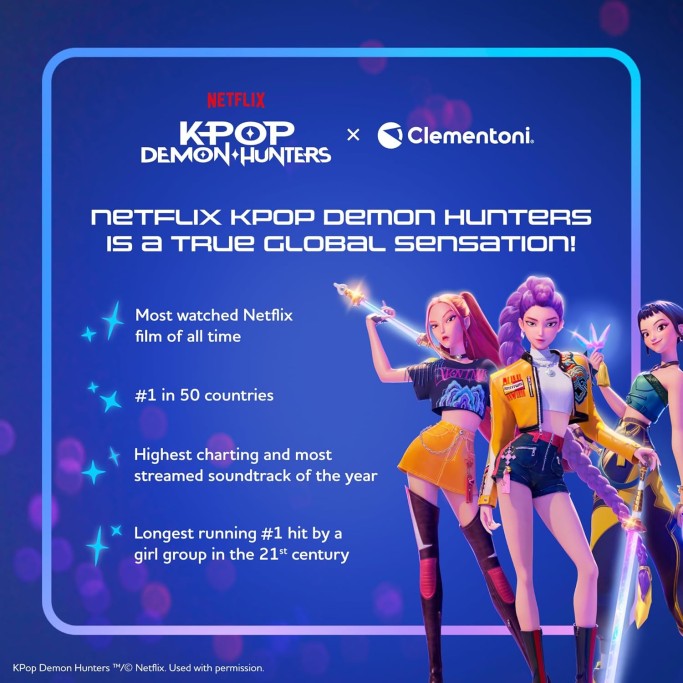 Clementoni Puzzle 104 Pezzi , K-pop Demon Hunters