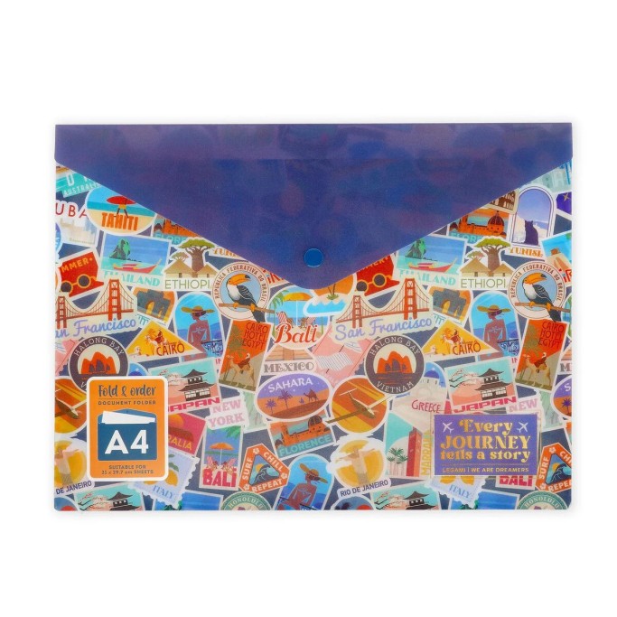 Legami, Cartella Portadocumenti Travel Stickers