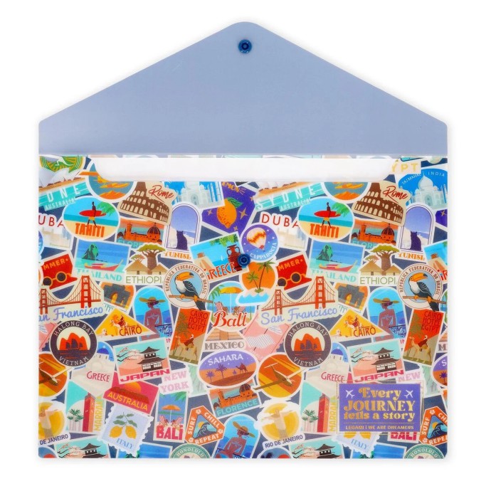 Legami, Cartella Portadocumenti Travel Stickers