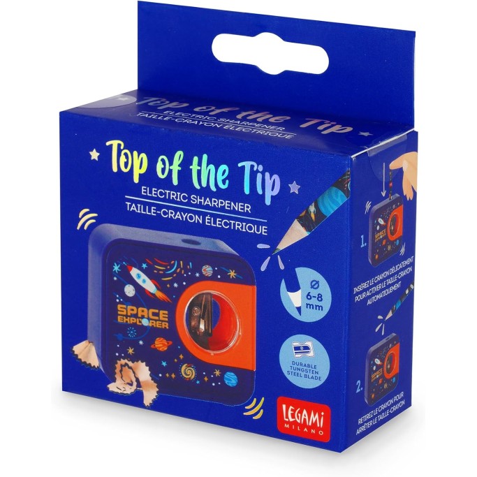 Legami, Temperino Elettrico Top of the Tip, Tema Space