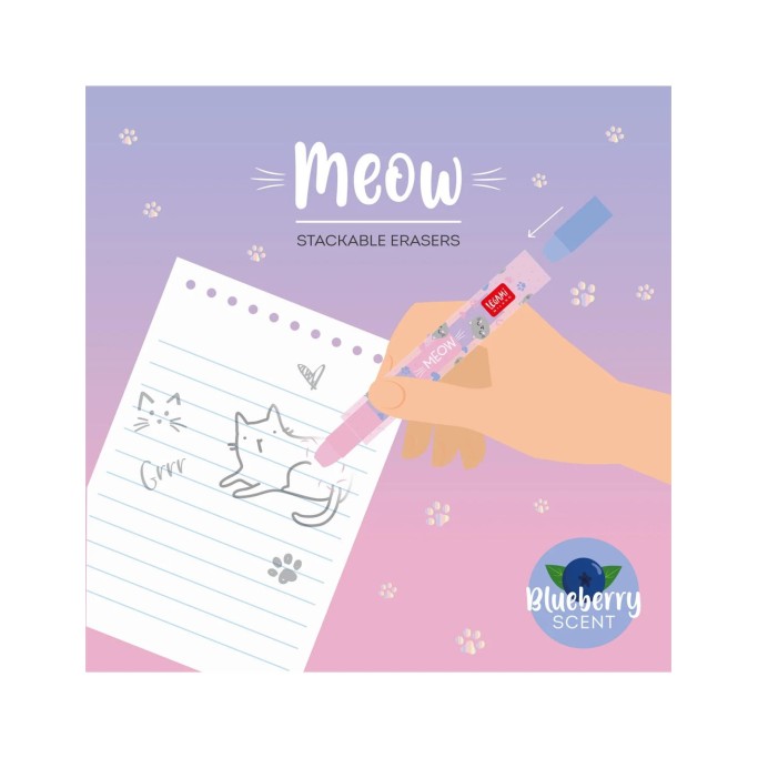 Legami, Meow gomma impilabili, tema kitty