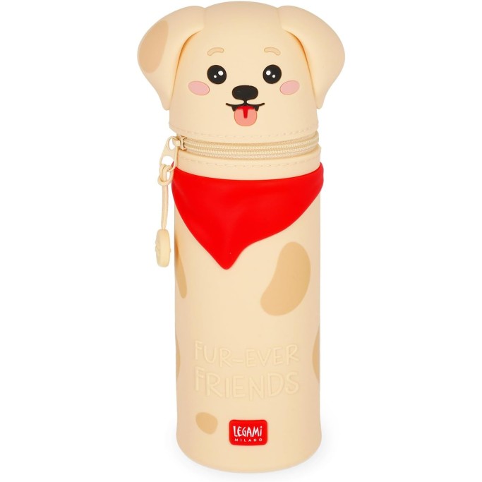 Legami, Kawaii Astuccio Scuola 2 in 1 in Morbido Silicone, Fur-ever Friends