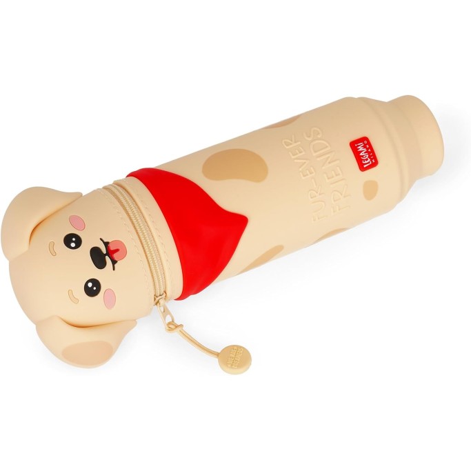 Legami, Kawaii Astuccio Scuola 2 in 1 in Morbido Silicone, Fur-ever Friends