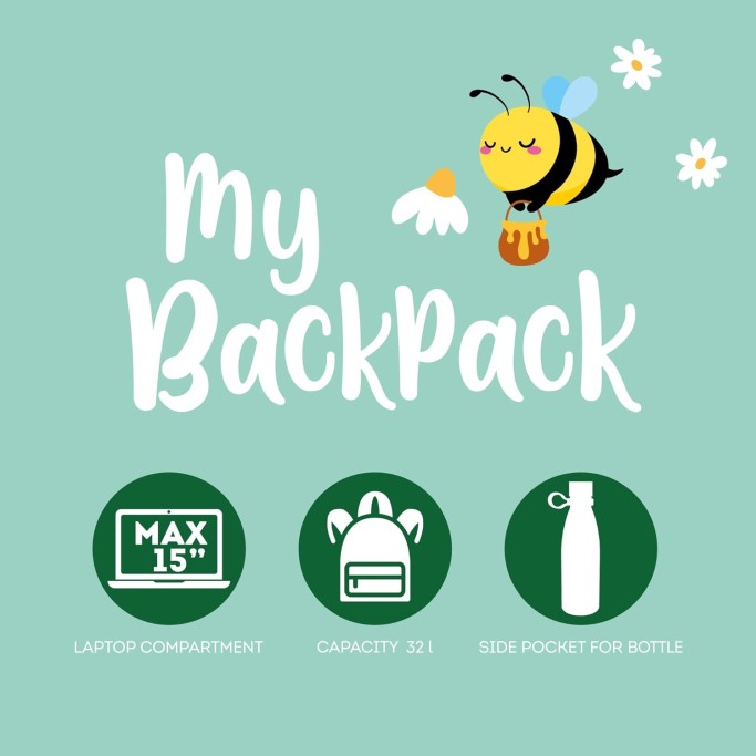 Legami, Zaino Per Scuola My Backpack, tema Bee