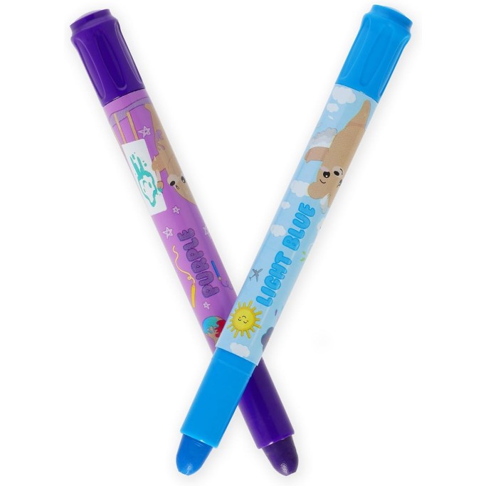 Legami, Set di 12 Pastelli a Cera Teddy Friends, a Rotazione