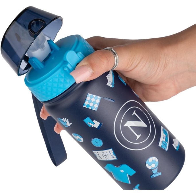 Colourbook, Borraccia Termica Bambini 400 Ml Napoli Ufficiale