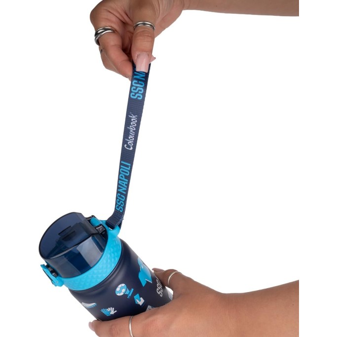 Colourbook, Borraccia Termica Bambini 400 Ml Napoli Ufficiale