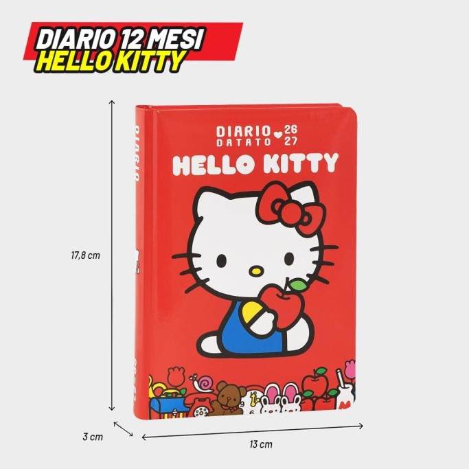 HELLO KITTY, Diario Scuola 2026-2027 Ufficiale Hello Kitty