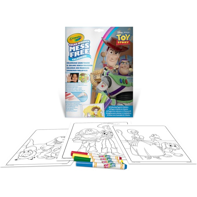 CRAYOLA Color Wonder, Set da Colorare Toy con 4 Pennarelli Senza Macchia