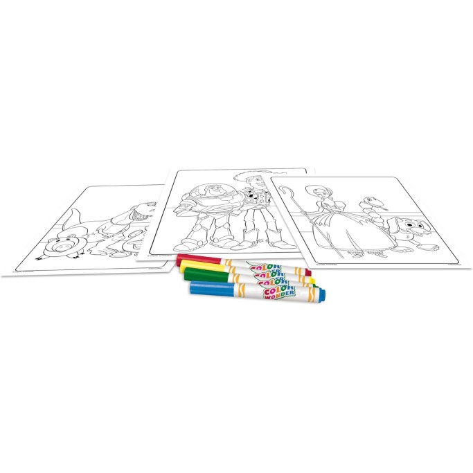 CRAYOLA Color Wonder, Set da Colorare Toy con 4 Pennarelli Senza Macchia