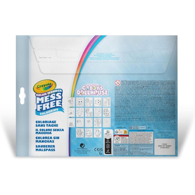 CRAYOLA Color Wonder, Set da Colorare Toy con 4 Pennarelli Senza Macchia