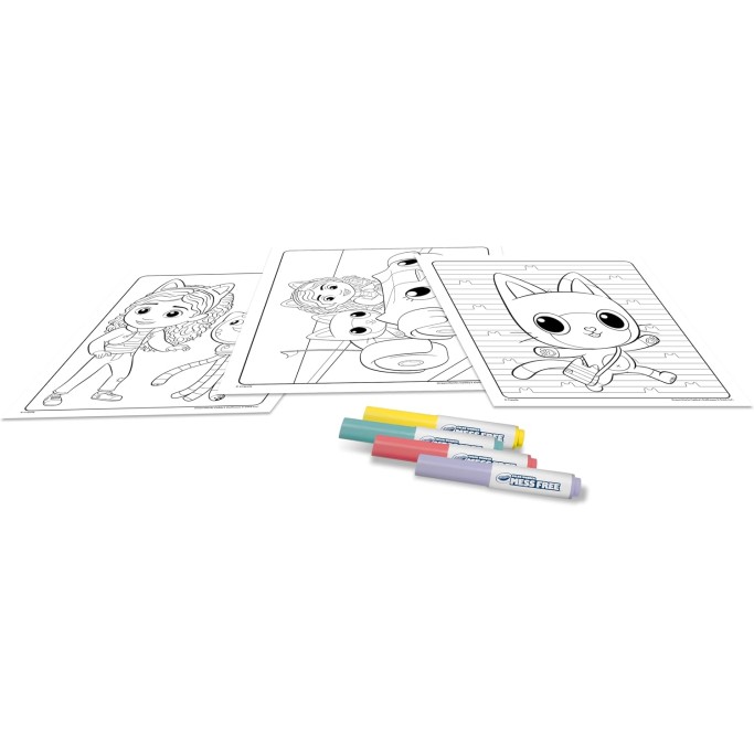 CRAYOLA Color Wonder, Set da Colorare Toy con 4 Pennarelli Senza Macchia