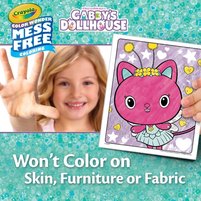 CRAYOLA Color Wonder, Set da Colorare Toy con 4 Pennarelli Senza Macchia