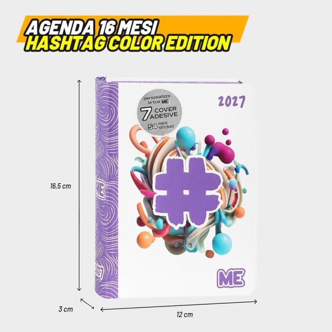 ME MY EVOLUTION, Diario - Agenda 2027 Giornaliera 16 Mesi, formato 12x16,5 cm