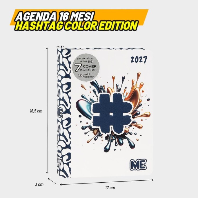ME MY EVOLUTION, Diario - Agenda 2027 Giornaliera 16 Mesi, formato 12x16,5 cm