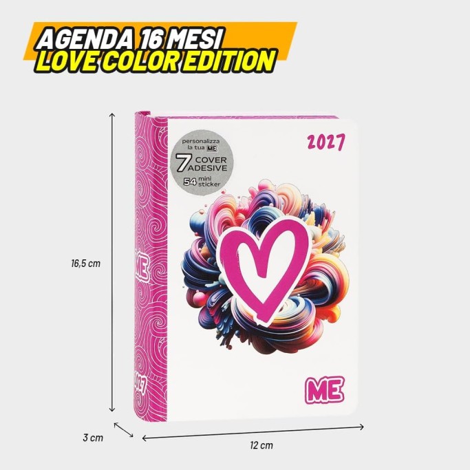 ME MY EVOLUTION, Diario - Agenda 2027 Giornaliera 16 Mesi, formato 12x16,5 cm