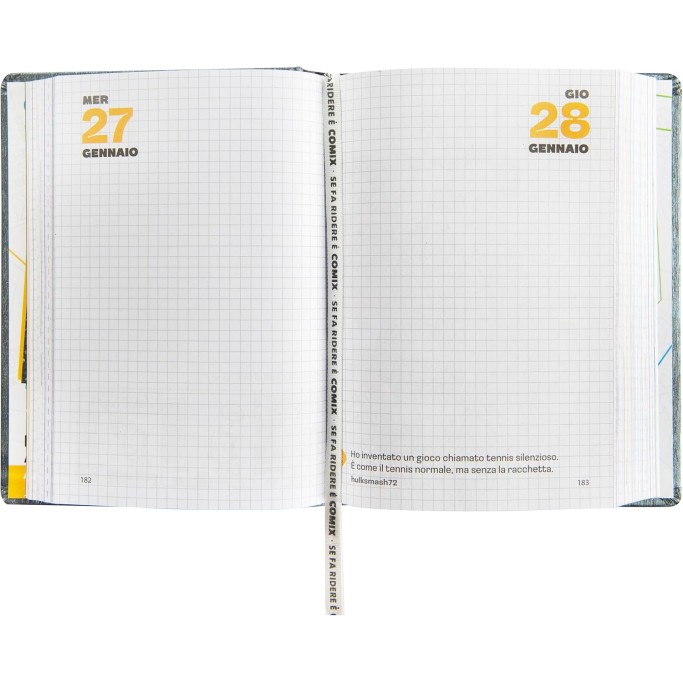 COMIX, Diario - Agenda 2027 Giornaliera 16 Mesi, Formato 13x17,8 cm