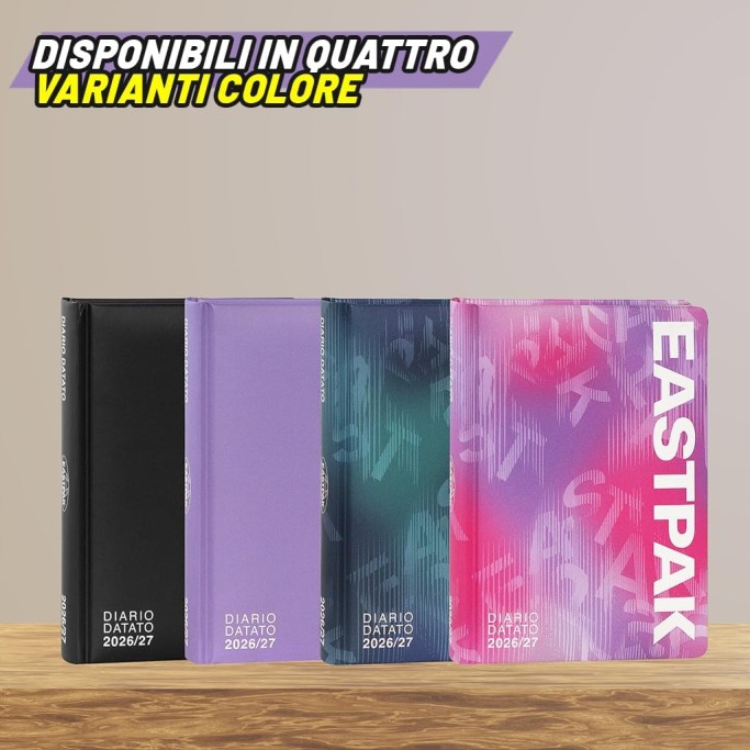 EASTPAK, Diario Scuola 2026-2027, Diario Datato 13 Mesi