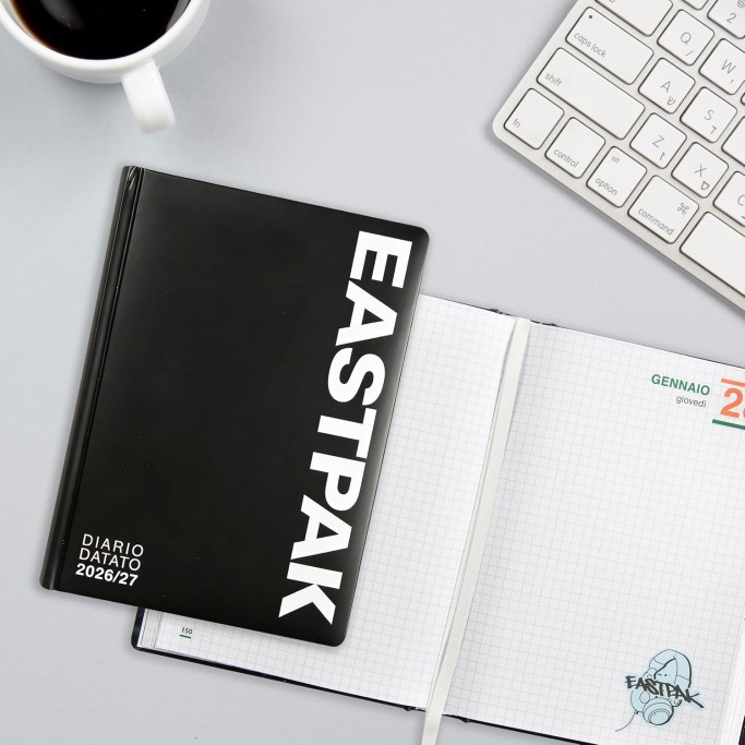 EASTPAK, Diario Scuola 2026-2027, Diario Datato 13 Mesi