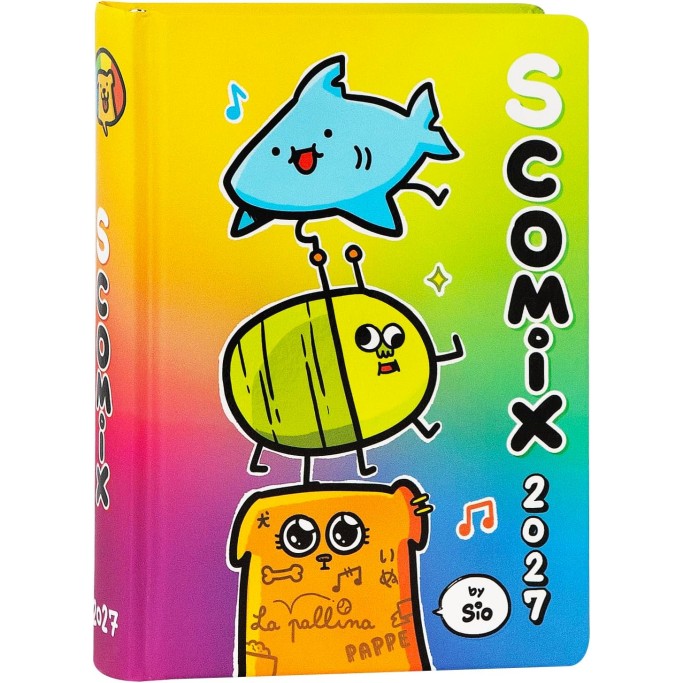 COMIX Scomix by Sio, Agenda Giornaliera 16 Mesi, Diario 2026-2027