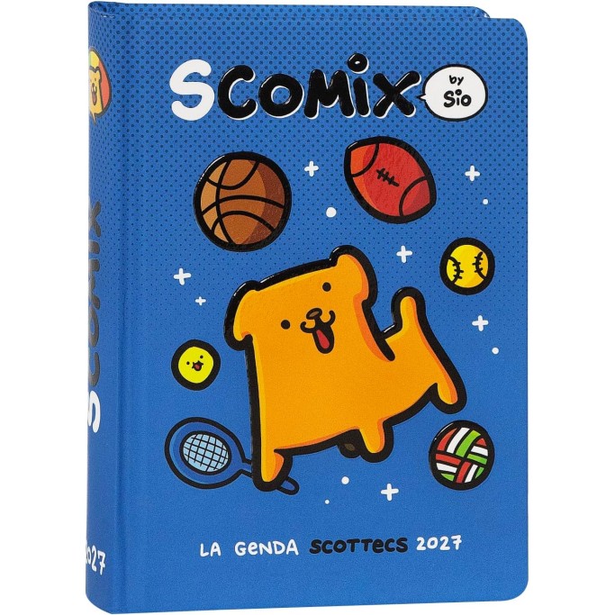 COMIX Scomix by Sio, Agenda Giornaliera 16 Mesi, Diario 2026-2027