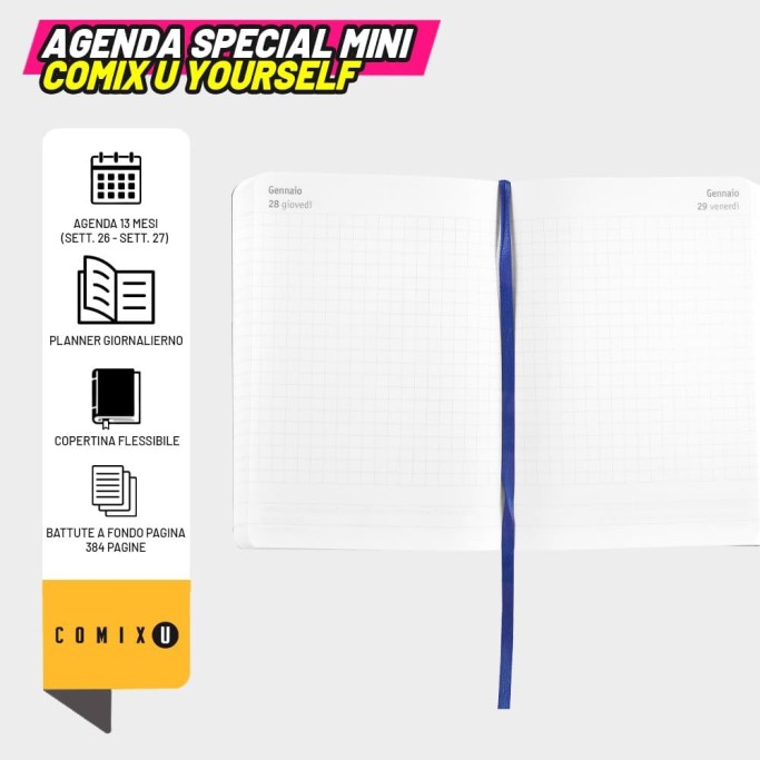 COMIX U YOURSELF, Agenda 2026-2027 Giornaliera 13 Mesi