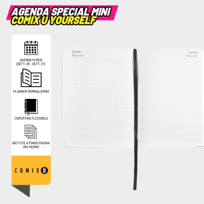 COMIX U YOURSELF, Agenda 2026-2027 Giornaliera 13 Mesi