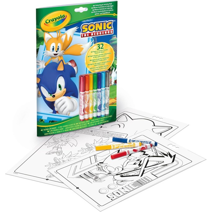 CRAYOLA, Album Attività & Coloring, Sonic, Toy Story, Spdey, Frozen